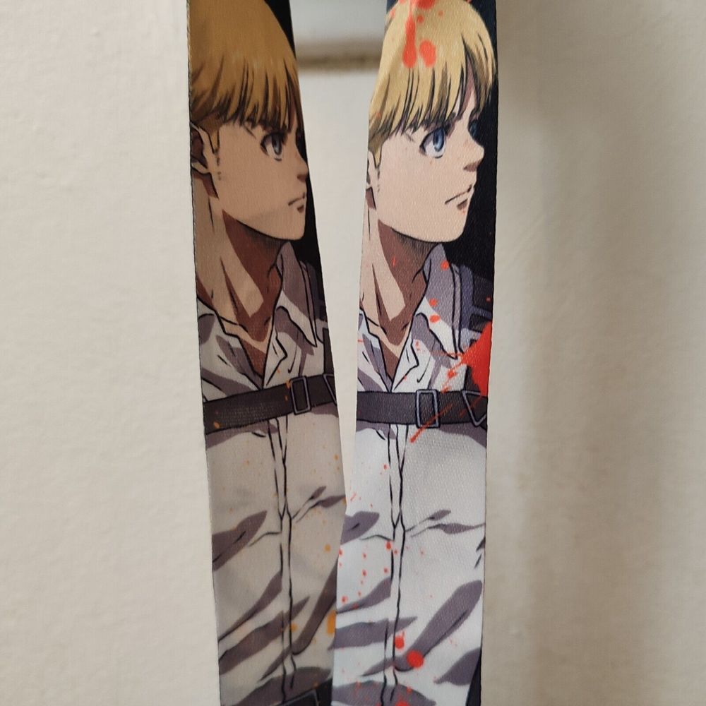 Attack On Titan Armin Arlert Cloth Lanyard With Clasp Official AoT Collectible